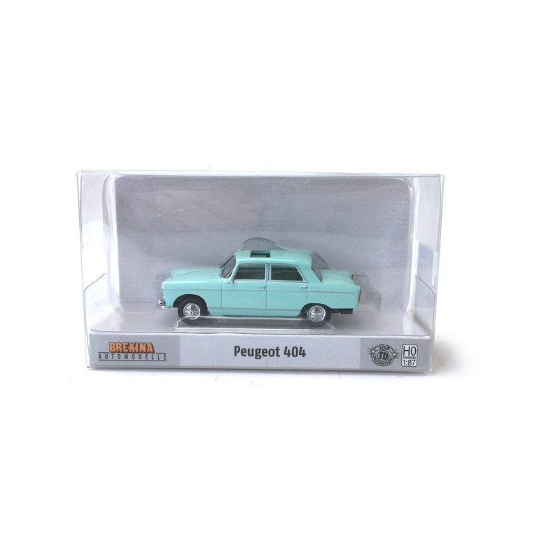 Peugeot 404 Vert d'eau Toit ouvrant-HO-1/87-BREKINA 2325