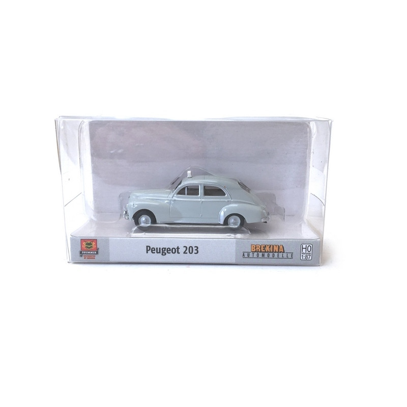 Peugeot 203 TAXI Gris Perle - HO 1/87 - BREKINA 2510