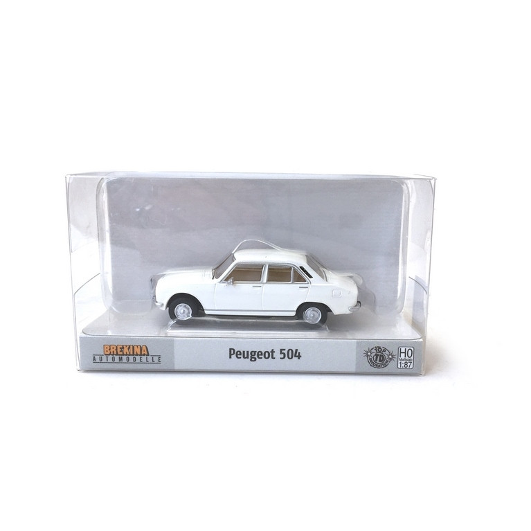 Peugeot 504 Blanche -HO 1/87-BREKINA 2081
