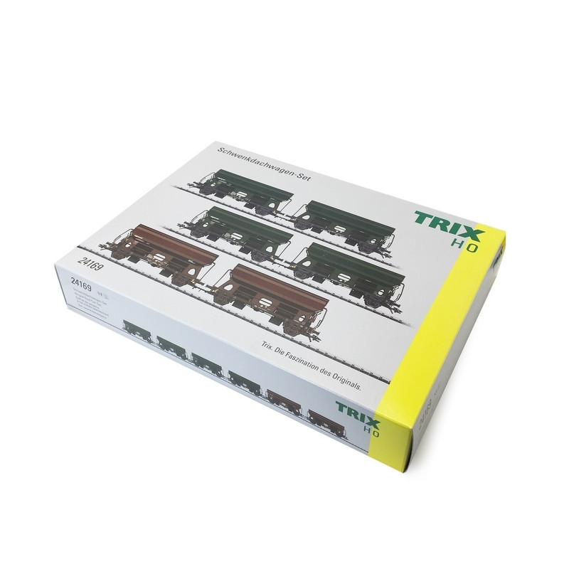 6 wagons-trémies Tds Ouvrants Ep VI - HO 1/87 - TRIX 24169