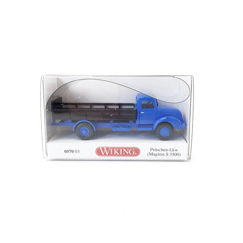 Camion Magirus S 3500 Plateau de transport-HO 1/87-WIKING 057003