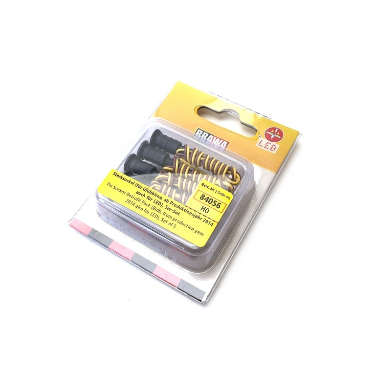 5 Embases enfichables RETROFIT PACK-HO 1/87-BRAWA 84056