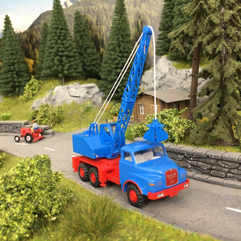 Camion MAN / Fuschs - Grue -HO 1/87-WIKING 66206