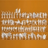 68 personnages à peindre "Carnaval"-HO 1/87-PREISER 16355