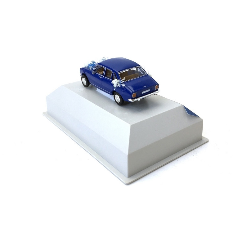 Peugeot 504 Bleue "Mariés"-HO 1/87-SAI 2099