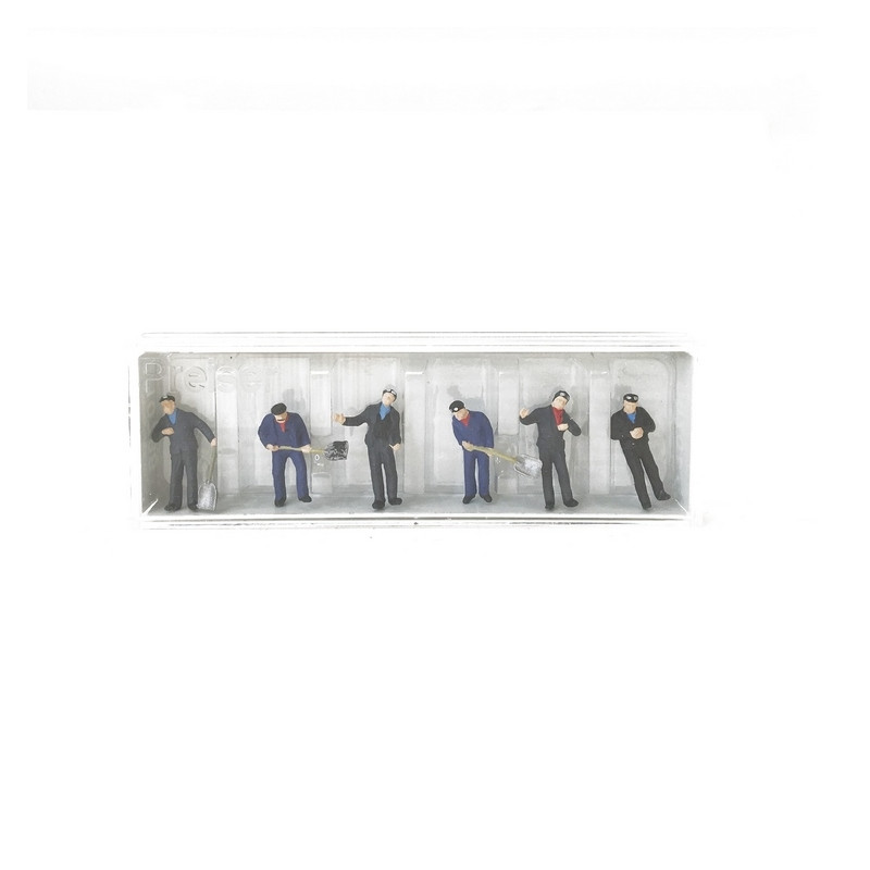 6 Cheminots Français - HO 1/87 - PREISER 10788