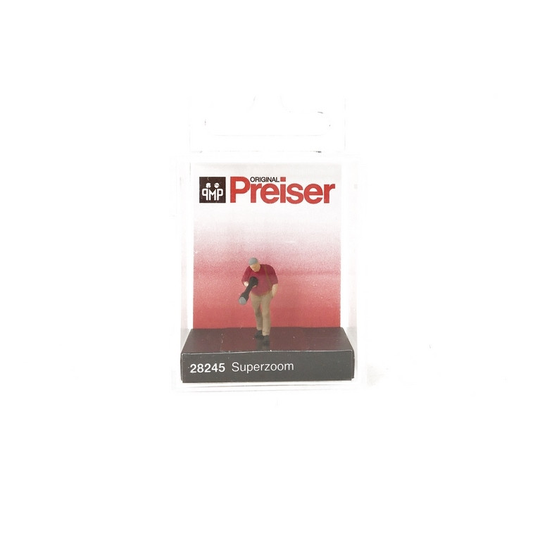 Photographe au Téléobjectif-HO 1/87-PREISER 28245