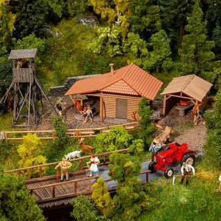 Pavillon de chasse avec Mirador-HO 1/87-FALLER 130637