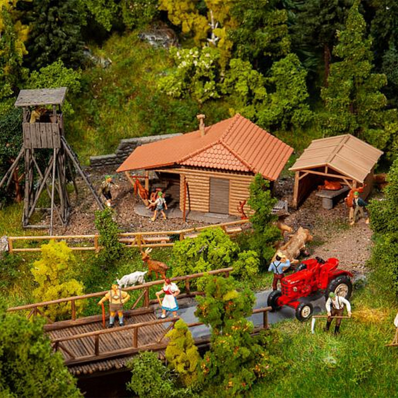 Maquette Village de France maison de la presse - Modélisme