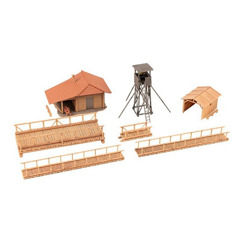 Pavillon de chasse avec Mirador-HO 1/87-FALLER 130637