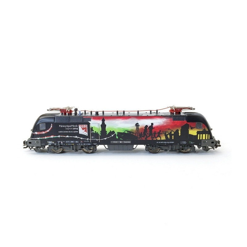 Locomotive GYSEV 91 43 0470505-8 Ep VI digital son-HO 1/87-TRIX 22964