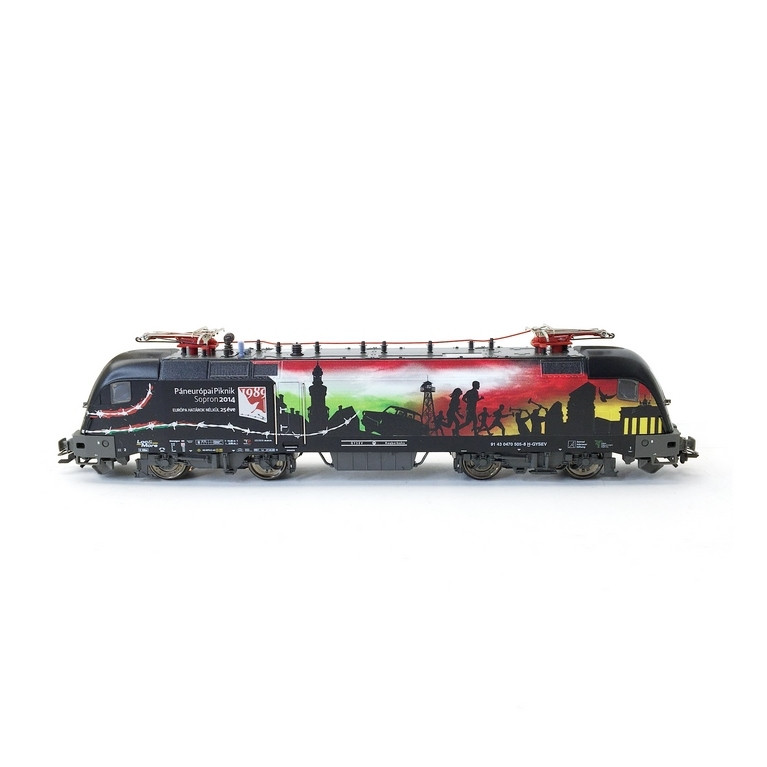 Locomotive GYSEV 91 43 0470505-8 Ep VI digital son-HO 1/87-TRIX 22964