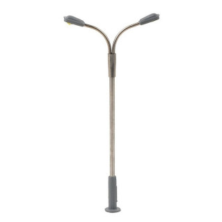 Lampadaire 2 bras à LED 12 V - 65 mm - N 1/160 - FALLER 272221