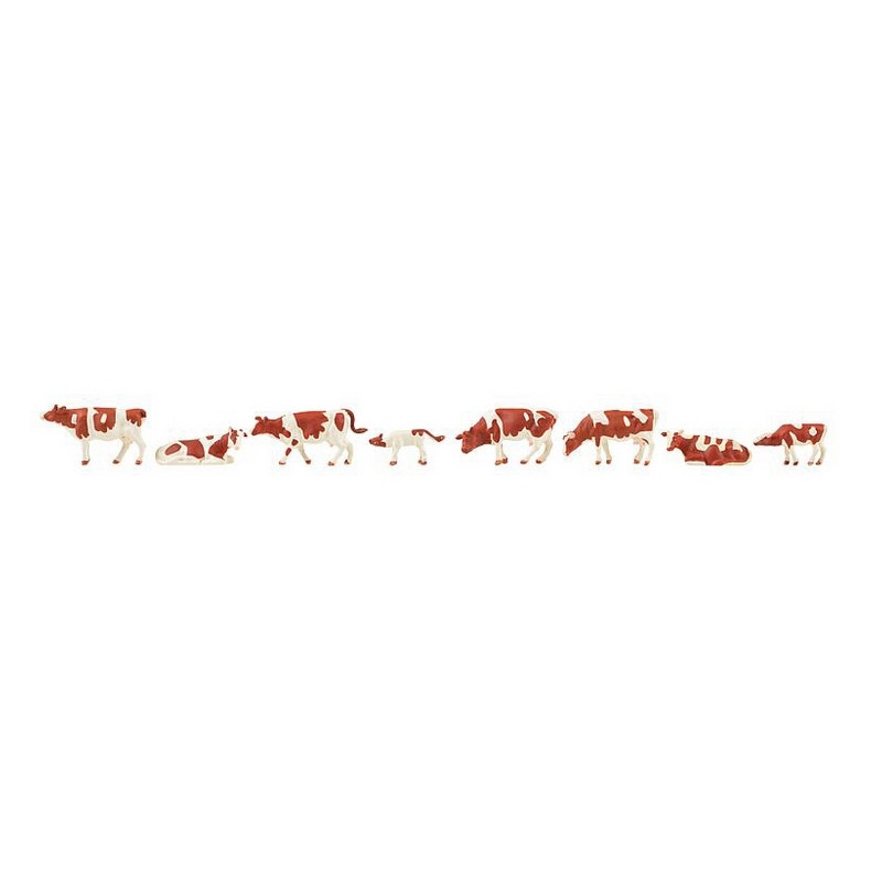 Vaches Marrons et Blanches -HO 1/87-FALLER 151903