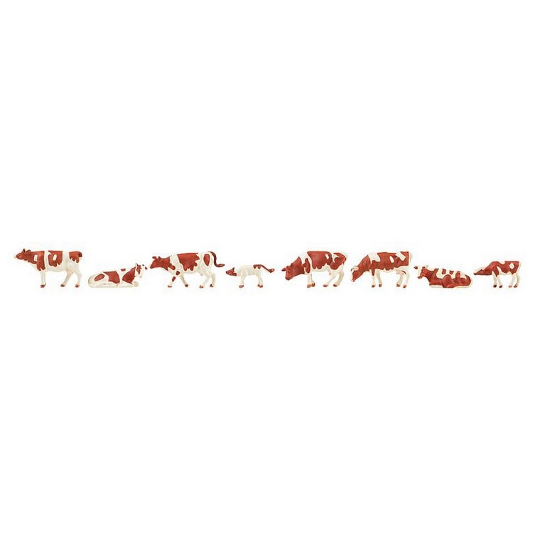Vaches Marrons et Blanches -HO 1/87-FALLER 151903