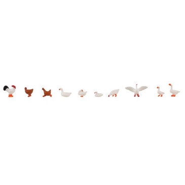 Poules, canards et oies -HO 1/87-FALLER 151909