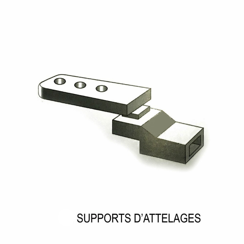 2 supports attelages d'adaptation NEM-1/87-RIBUTRAIN 85502