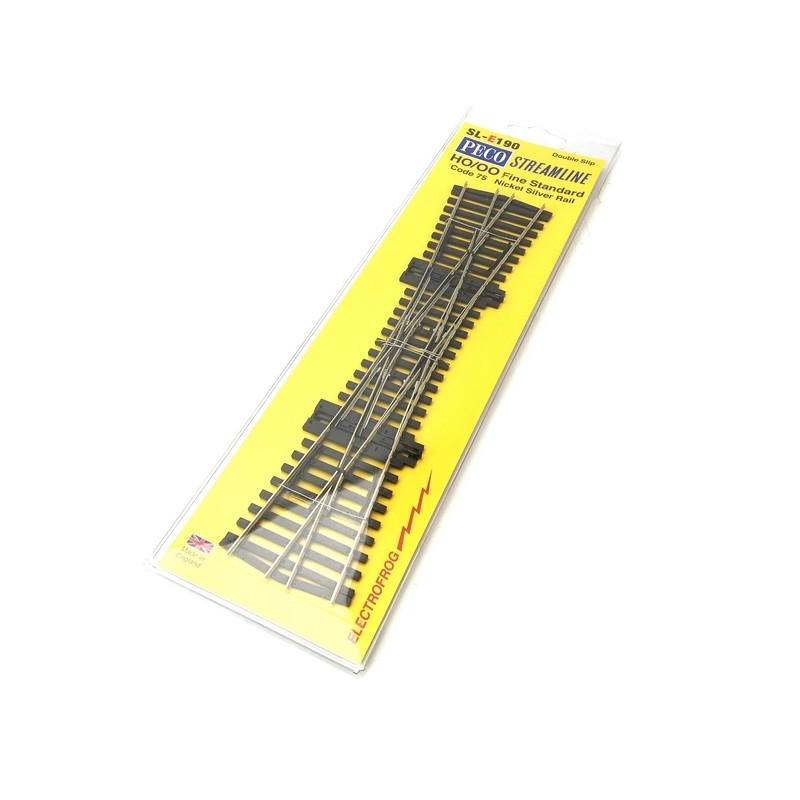 Traverse de jonction double TJD 249mm, 12°,  code 75  -HO 1/87-PECO SL190