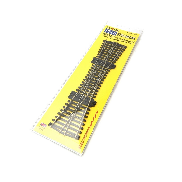 Traverse de jonction double TJD 249mm, 12°,  code 75  -HO 1/87-PECO SL190