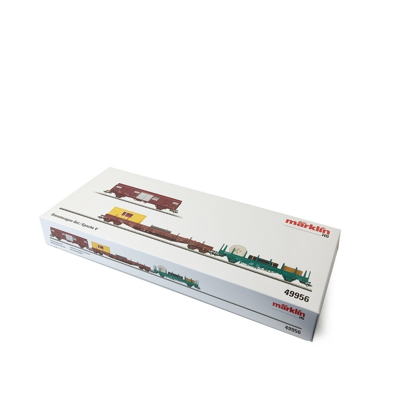 Coffret 3 wagons de marchandises SNCB Ep V-HO 1/87-MARKLIN 49956