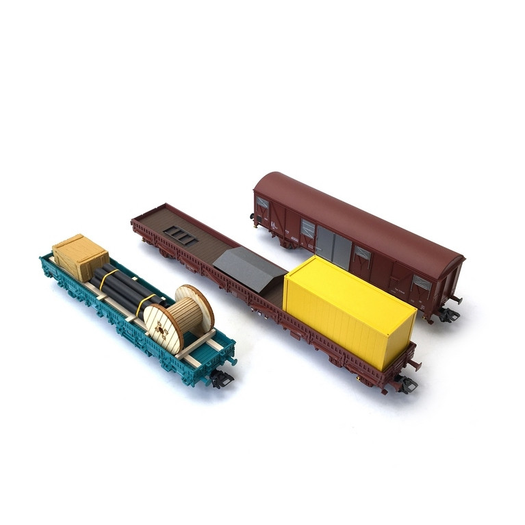 Coffret 3 wagons de marchandises SNCB Ep V-HO 1/87-MARKLIN 49956