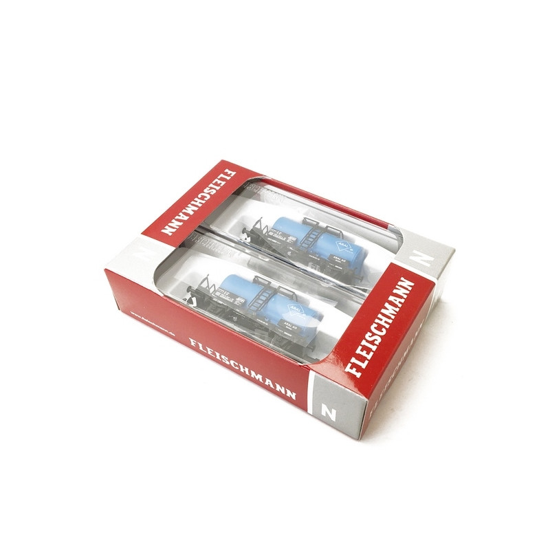 2 wagons-citernes ARAL, DB Ep IV - N 1/160 - FLEISCHMANN 841402