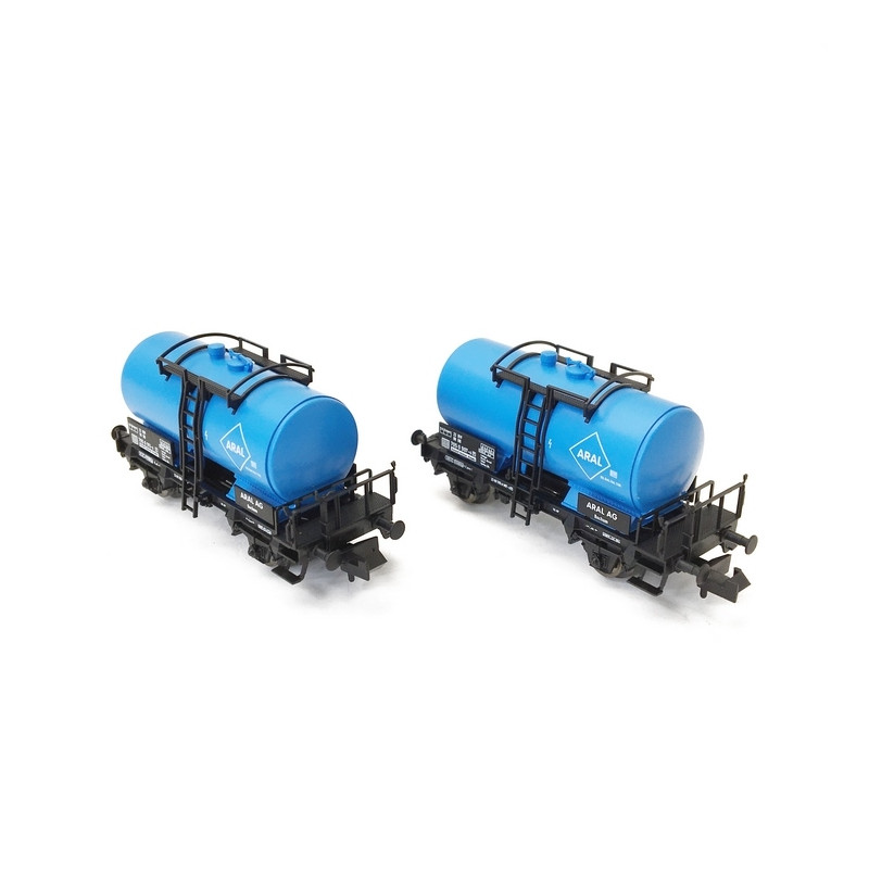 2 wagons-citernes ARAL, DB Ep IV - N 1/160 - FLEISCHMANN 841402