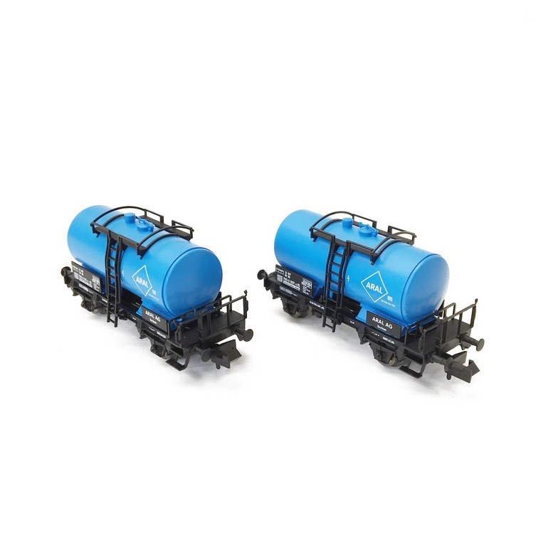 2 wagons-citernes ARAL, DB Ep IV - N 1/160 - FLEISCHMANN 841402