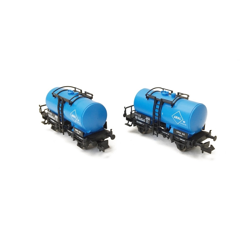 2 wagons-citernes ARAL, DB Ep IV - N 1/160 - FLEISCHMANN 841402