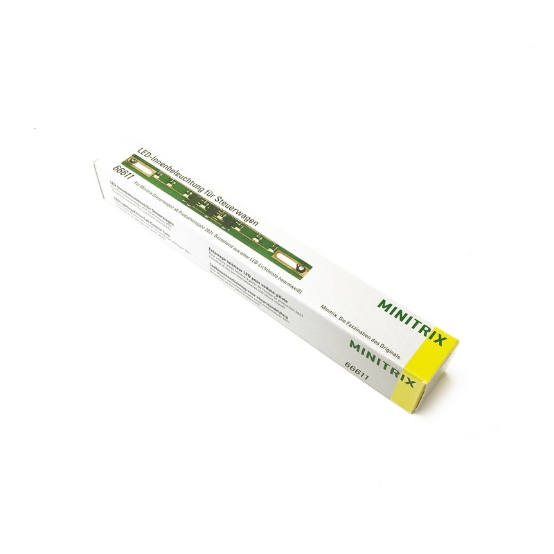 Éclairage intérieur à LED pour voitures de contrôle-N  1/160- MINITRIX 66611