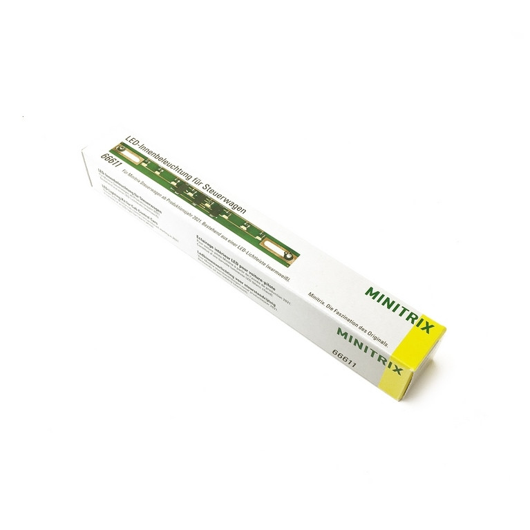 Éclairage intérieur à LED pour voitures de contrôle-N  1/160- MINITRIX 66611