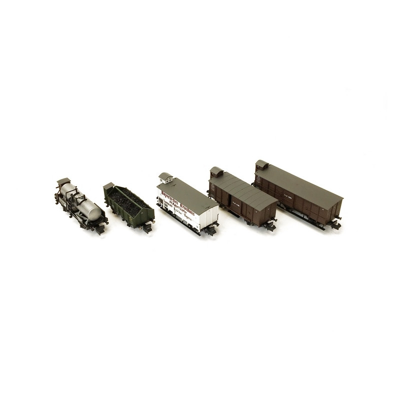 Coffret de wagons de marchandises "Pfalz" Ep I-N 1/160-MINITRIX 15284