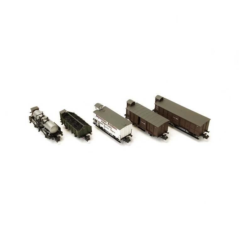 Coffret de wagons de marchandises "Pfalz" Ep I-N 1/160-MINITRIX 15284