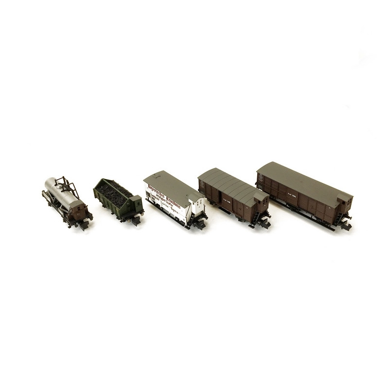 Coffret de wagons de marchandises "Pfalz" Ep I-N 1/160-MINITRIX 15284