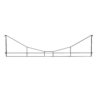 Ligne aérienne Envergure 123 mm-Z 1/220-MARKLIN 8924