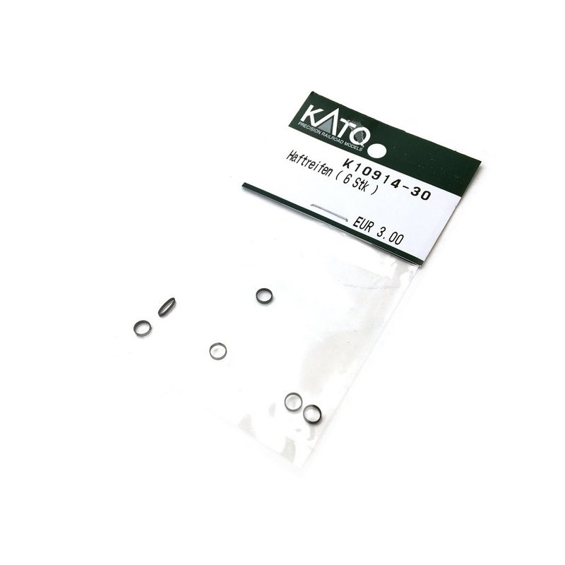 6 Bandages de roue - N 1/160 - KATO 10914-30