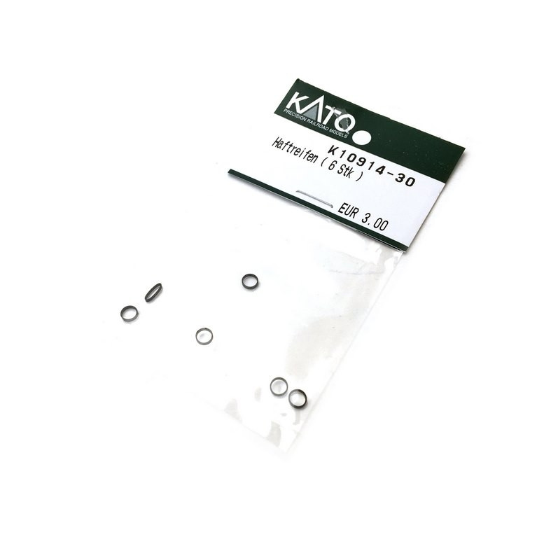 6 Bandages de roue - N 1/160 - KATO 10914-30