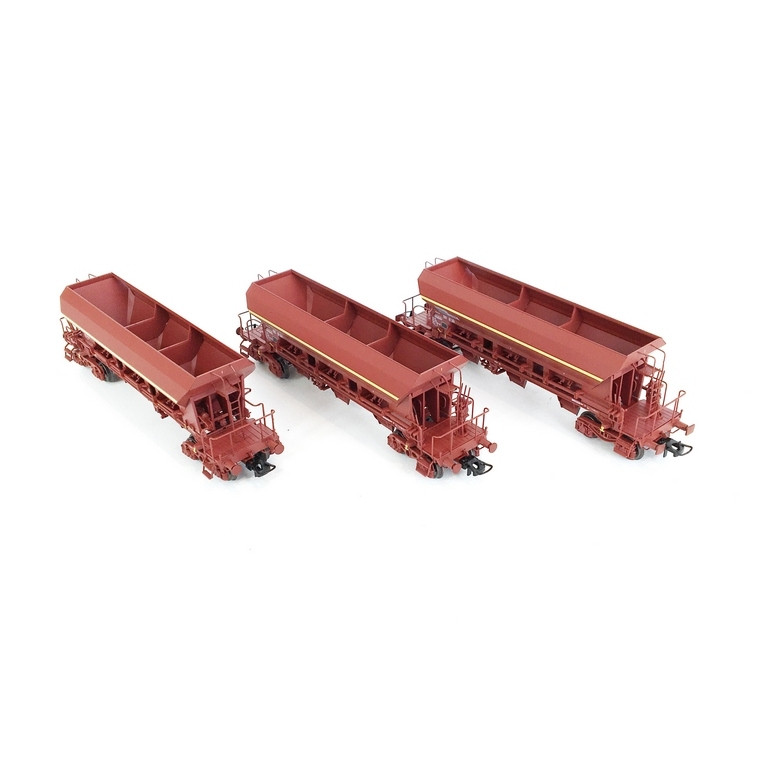 Coffret 3 Wagons Trémies F70 Facs SNCF Ep V -HO 1/87-REE WB673
