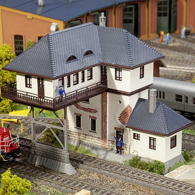 Poste d'aiguillage portique-HO 1/87-FALLER 120108