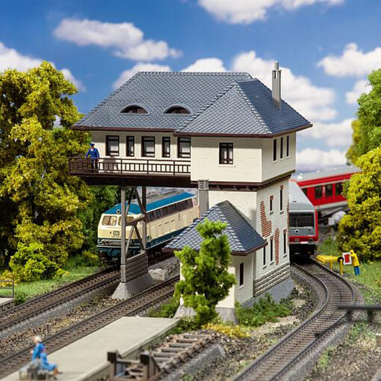 Poste d'aiguillage portique-HO 1/87-FALLER 120108