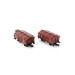 2 wagons à couvercle rabattable, PKP Ep III -HO 1/87-ROCO 76043