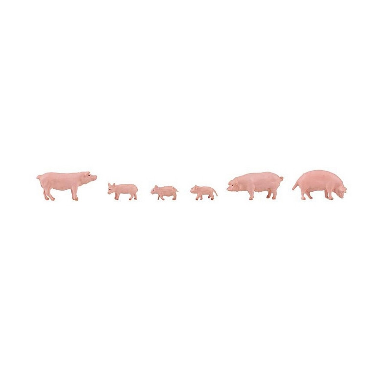 6 Cochons / Porcs-HO 1/87-FALLER 151910