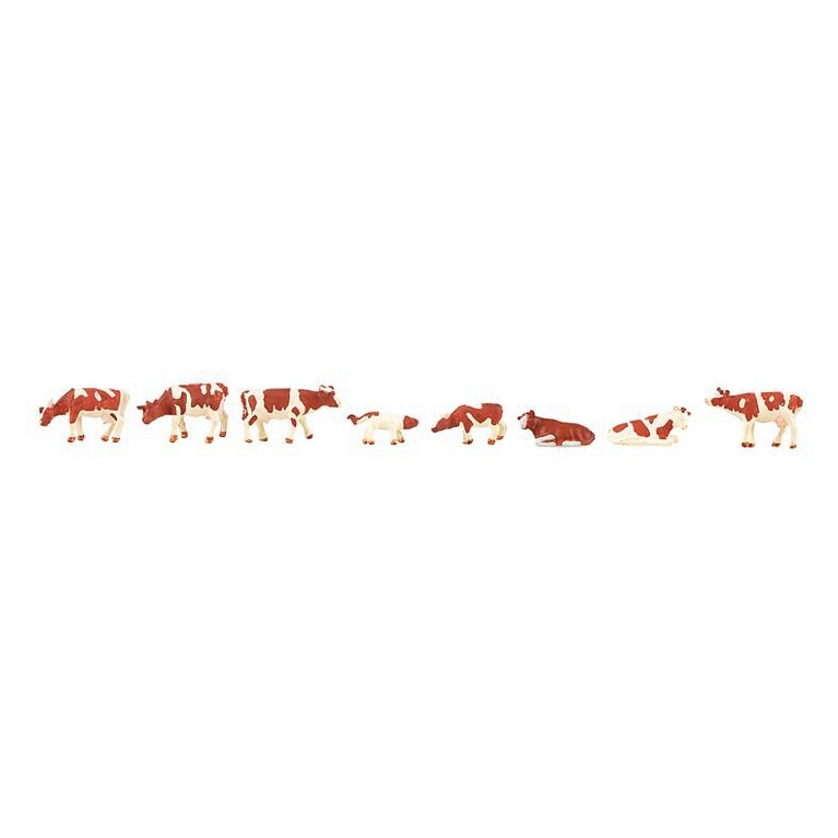 Vaches marrons et blanches-N-1/160-FALLER 155902