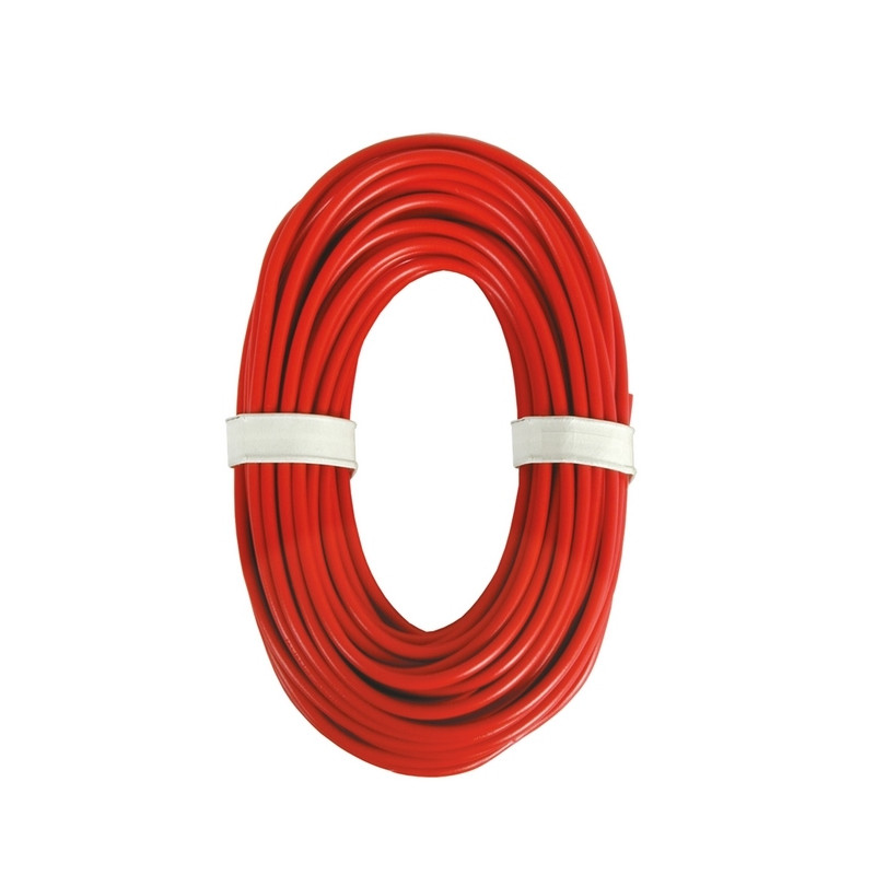 Câble courant fort 0,75 mm², rouge, 10 m-Toutes échelles-VIESSMANN 6895