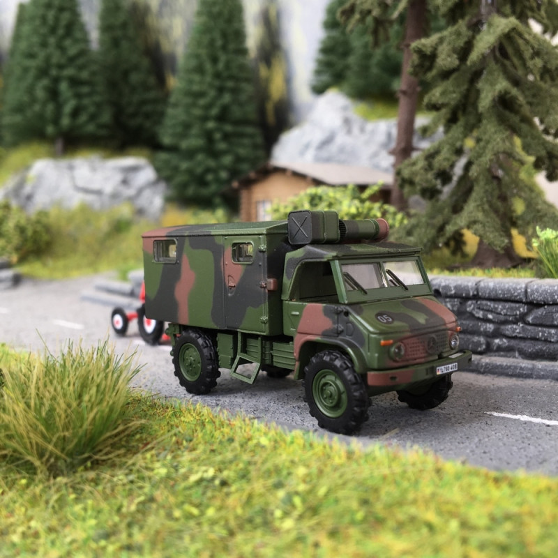 Mercedes Unimog S404 Armée-HO 1/87-SCHUCO 452652800