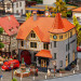 Bâtiment Traditionnel avec remise Pompiers-HO 1/87-FALLER 130649