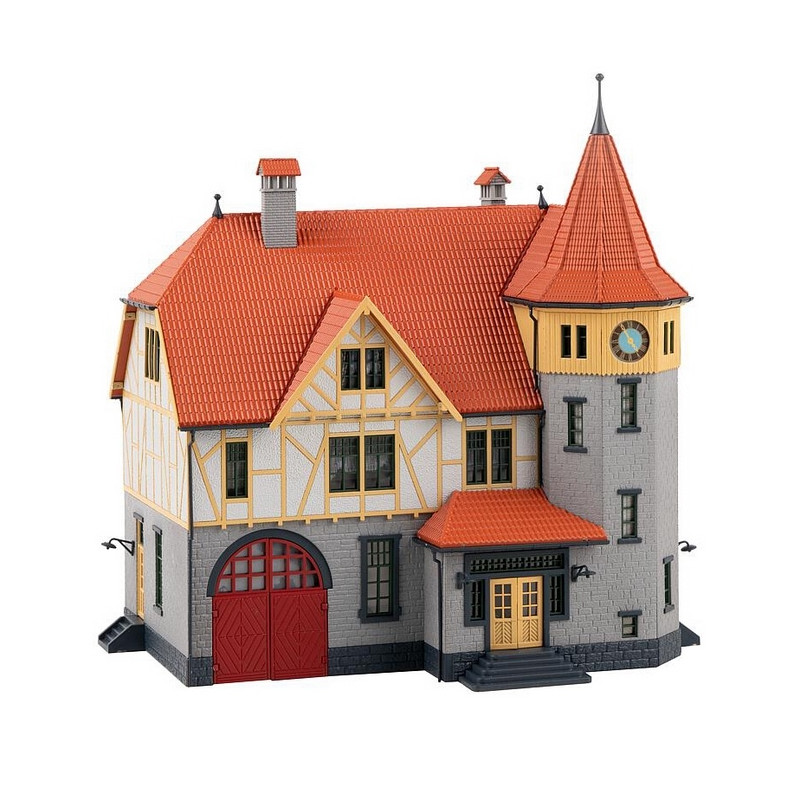 Bâtiment Traditionnel avec remise Pompiers-HO 1/87-FALLER 130649