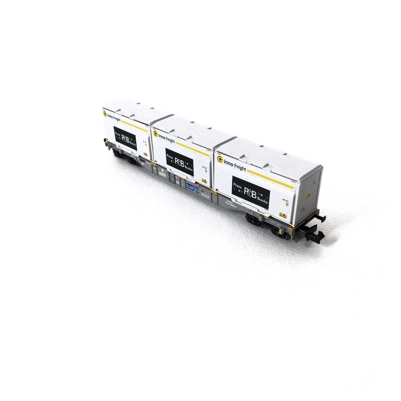 Wagon porte-conteneurs type Sgnss SBB Ep VI-N 1/160-MINITRIX 18405