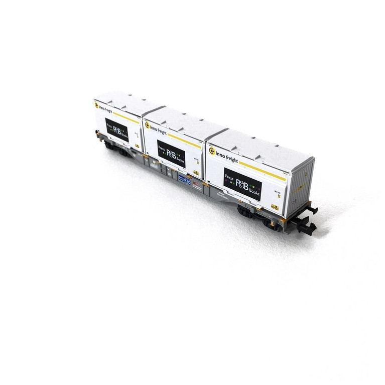 Wagon porte-conteneurs type Sgnss SBB Ep VI-N 1/160-MINITRIX 18405