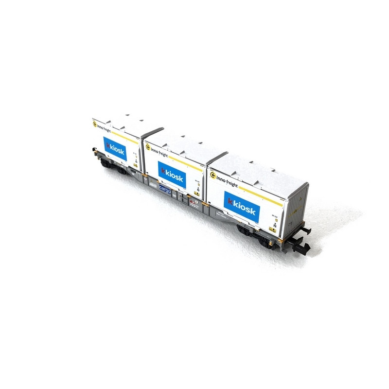 Wagon porte-conteneurs type Sgnss SBB Ep VI-N 1/160-MINITRIX 18405